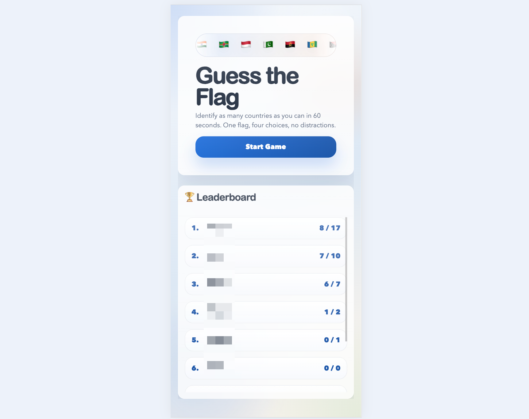 GuessCountry screenshot