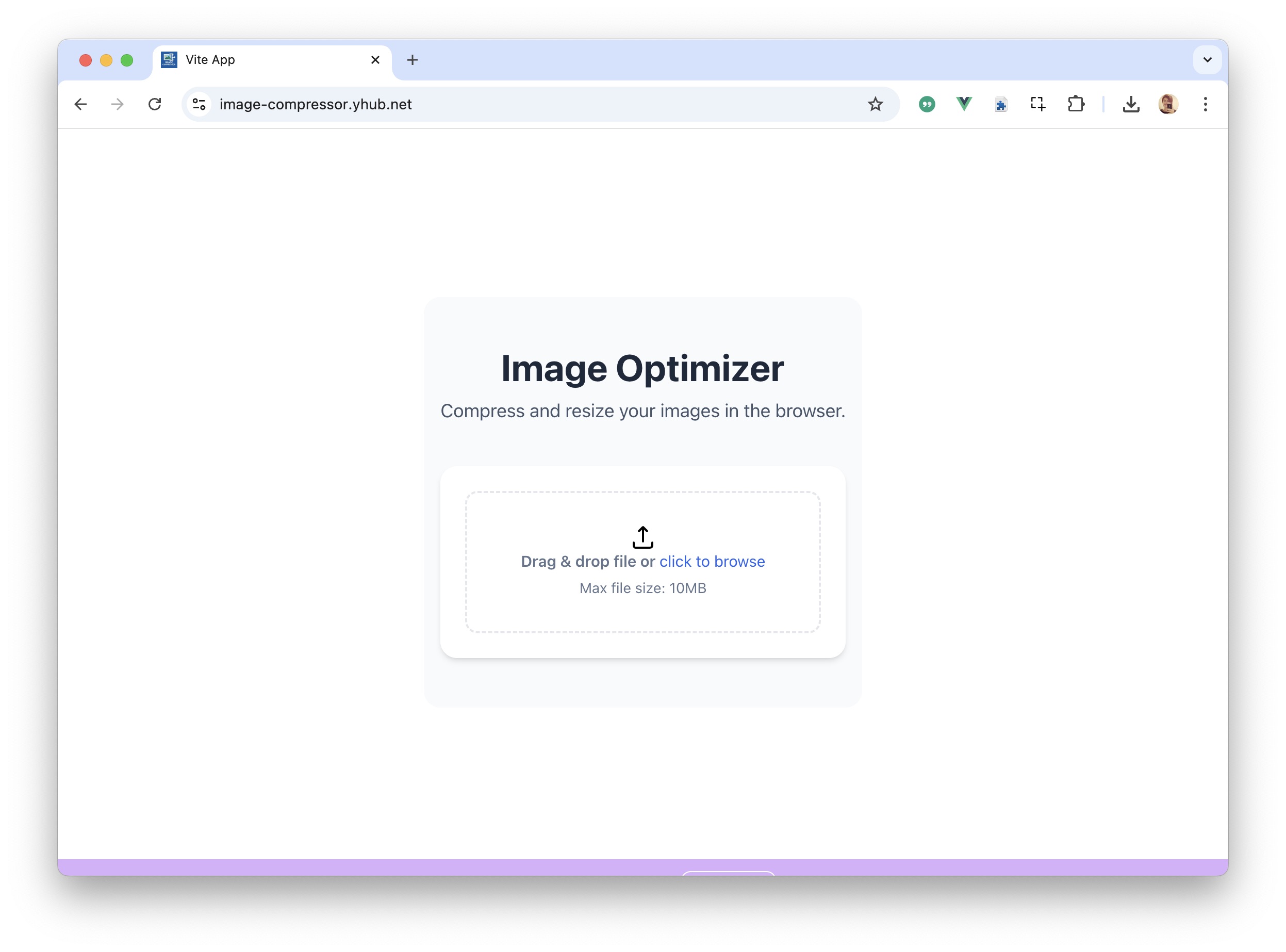 image-compressor screenshot